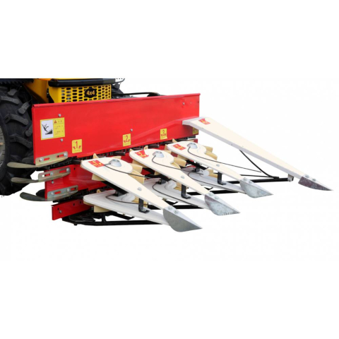 Alte accesorii motocultoare si motosape - Seceratoare mecanica frontala cereale, 4 brate, pentru mini tractor ProGARDEN Campo T12, T18, latime lucru 100 cm