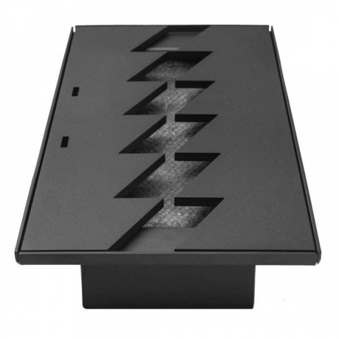 Semineu / Arzator incastrabil, Bioetanol, 375 x 155 x 77 mm, Otel, Negru, pentru Interior/Exterior [4]