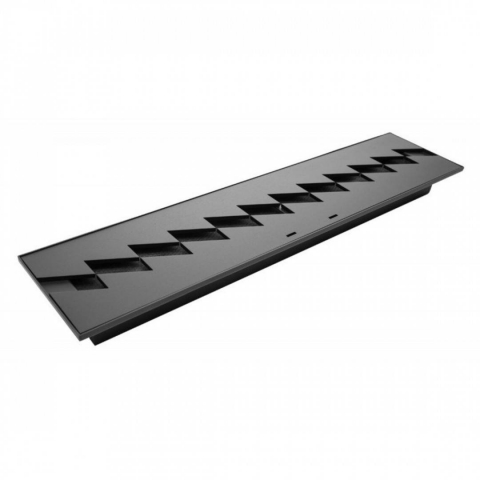 Semineu / Arzator incastrabil, Bioetanol, 730 x 150 x 75 mm, Otel, Negru, pentru Interior/Exterior [1]