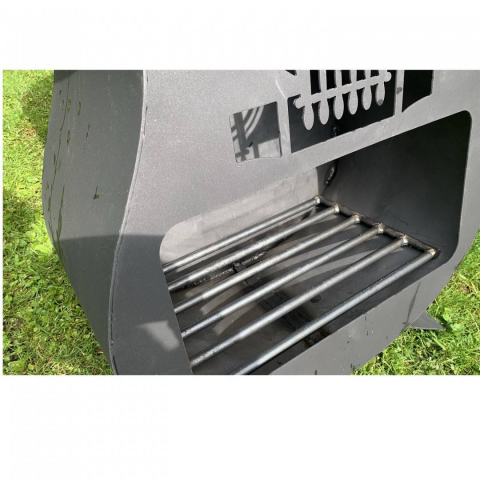 Semineu pentru gradina Krodesign Quitar, 1578 x 580 x 484 mm, Negru [5]