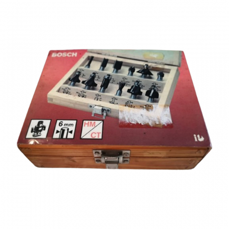 Set 12 freze lemn cu coada 6 mm Bosch 2607018721 [3]