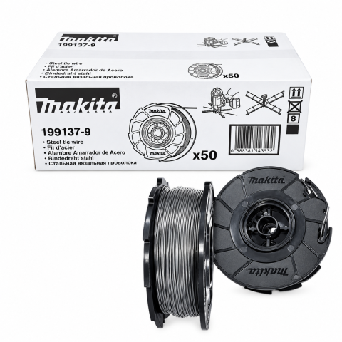 Scule si unelte - Set 50 role de sarma de 0.8 mm, pentru masina de legat fier-beton Makita DTR180