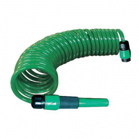 Furtunuri pentru gradina - Set furtun spiralat pentru apa, SimpleFIT 10 mm (3/8"), 15 m, include accesorii