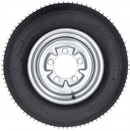 Set roti complete 5.00-12, 5 prezoane pentru remorca ProGARDEN PRO-R600, Campo RM600C [1]