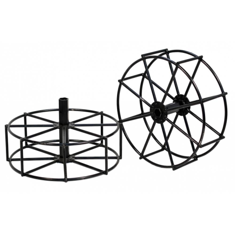 Roti, manicoti motocultoare si motosape - Set roti metalice ProGARDEN 500 mm, manicot hexagon 23 mm cu flanse, pentru mini tractor Campo