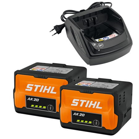 Acumulatoare & Încărcătoare, Accesorii - Set Stihl 2 Acumulatori AK 20 + Incarcator AL 101