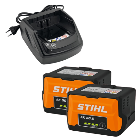 Acumulatoare & Încărcătoare, Accesorii - Set Stihl 2 Acumulatori AK 30 S + Incarcator AL 101