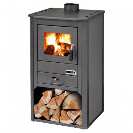 Sobe și seminee - Soba semineu pe lemne HECHT FLEMIS, putere 8-9 kW