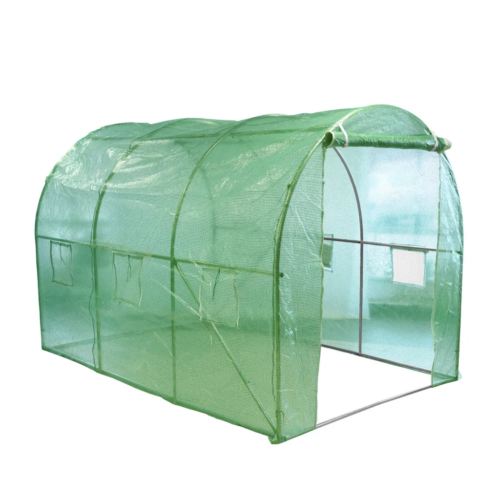 Casa si Gradina - Solariu pentru gradina HECHT TUNNEL I, structura otel + folie polietilena, 3 x 2 x 2 m