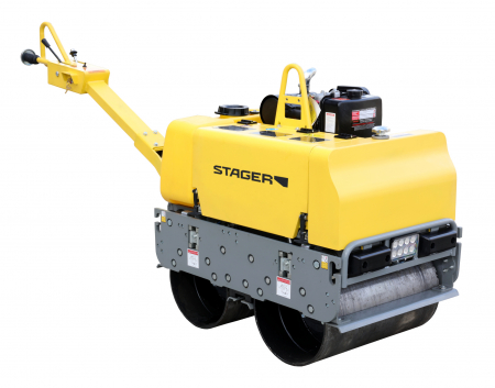 Cilindri vibrocompactori - Cilindru dublu vibrocompactor Stager CDV65-6, motor HI Earns HR186FA, 9 CP, benzina, 650 mm