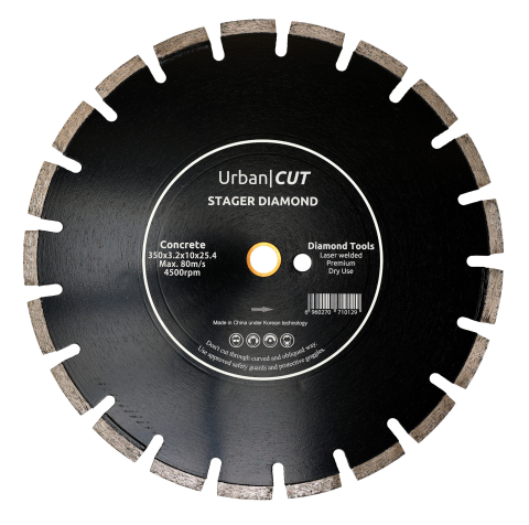 Constructii - Stager URBAN CUT Disc diamantat pentru beton/asfalt 350 x 25.4-P x 10 x 3.2 mm