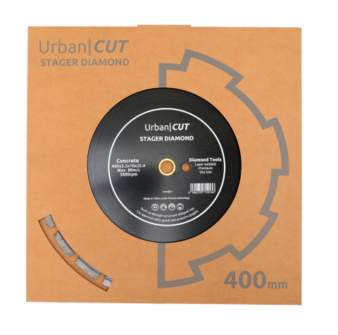 Stager URBAN CUT Disc diamantat pentru beton/asfalt 400 x 25.4-P x 10 x 3.2 mm [1]