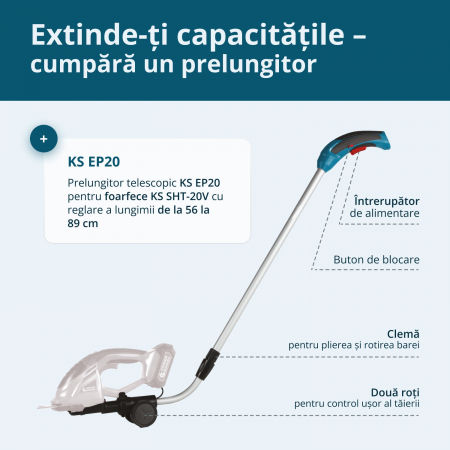 Stalp de extensie telescopic pentru trimmer KS EP20 [1]