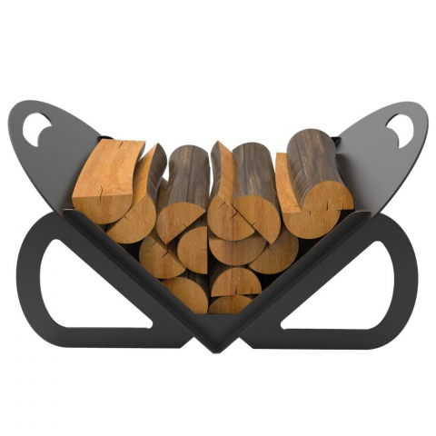 Accesorii sobe & seminee - Suport pentru lemne, Krodesign KRO-1145, dimensiune 380 x 430 x 735 mm