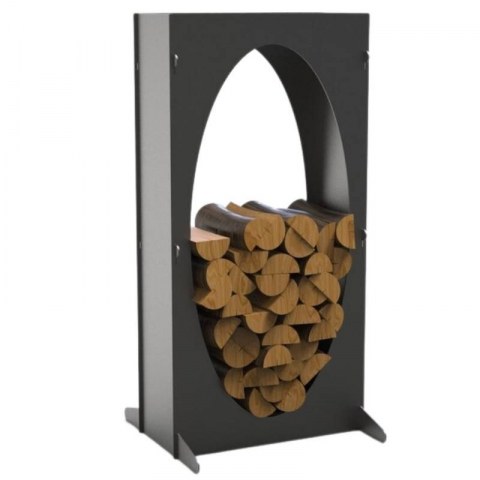 Accesorii sobe & seminee - Suport pentru lemne, Krodesign Oval KRO-1155, dimensiune 1100 x 550 x 230 mm
