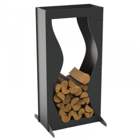 Accesorii sobe & seminee - Suport pentru lemne, Krodesign Wave KRO-1154, dimensiune 1100 x 550 x 230 mm