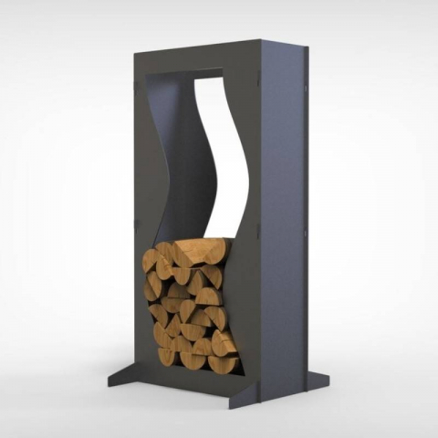 Suport pentru lemne, Krodesign Wave KRO-1154, dimensiune 1100 x 550 x 230 mm [3]
