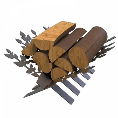 Accesorii sobe & seminee - Suport pentru lemne, Vivatechnix KRO-1151, dimensiune 300 x 440 x 420 mm