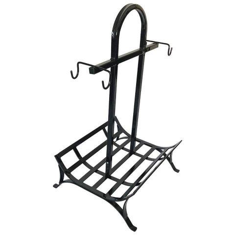 Accesorii sobe & seminee - Suport pentru lemne, VivaTechnix VMD-1026, Metal, Negru, 40 x 62 x 80 cm
