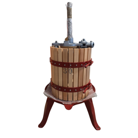 Vinificatie & Distilare - Teasc (presa) pentru struguri cu actionare manuala, cu clichet BCM T20, 10 kg/transa