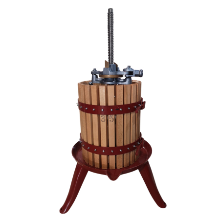 Vinificatie & Distilare - Teasc (presa) pentru struguri cu actionare manuala, cu clichet BCM T40, 70 kg/transa