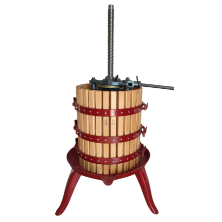 Vinificatie & Distilare - Teasc (presa) pentru struguri cu actionare manuala, cu clichet BCM T45, 100 kg/transa