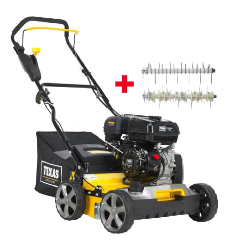 Utilaje pentru gradina si accesorii - Texas Pro Cut 400TG 2-in-1 Scarificator si aerator gazon, benzina, 5CP, reglaj central, latime lucru 400mm