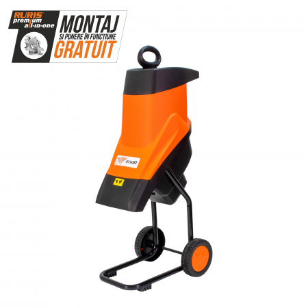 Tocator de crengi si resturi vegetale Ruris ST100, 2500 W, max. 30 mm, 40 L [1]