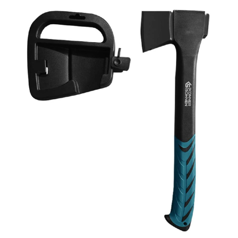 Unelte de gradinarit - Topor Konner & Sohnen KS CA950, 950 g, maner fibra sticla, lama otel carbon