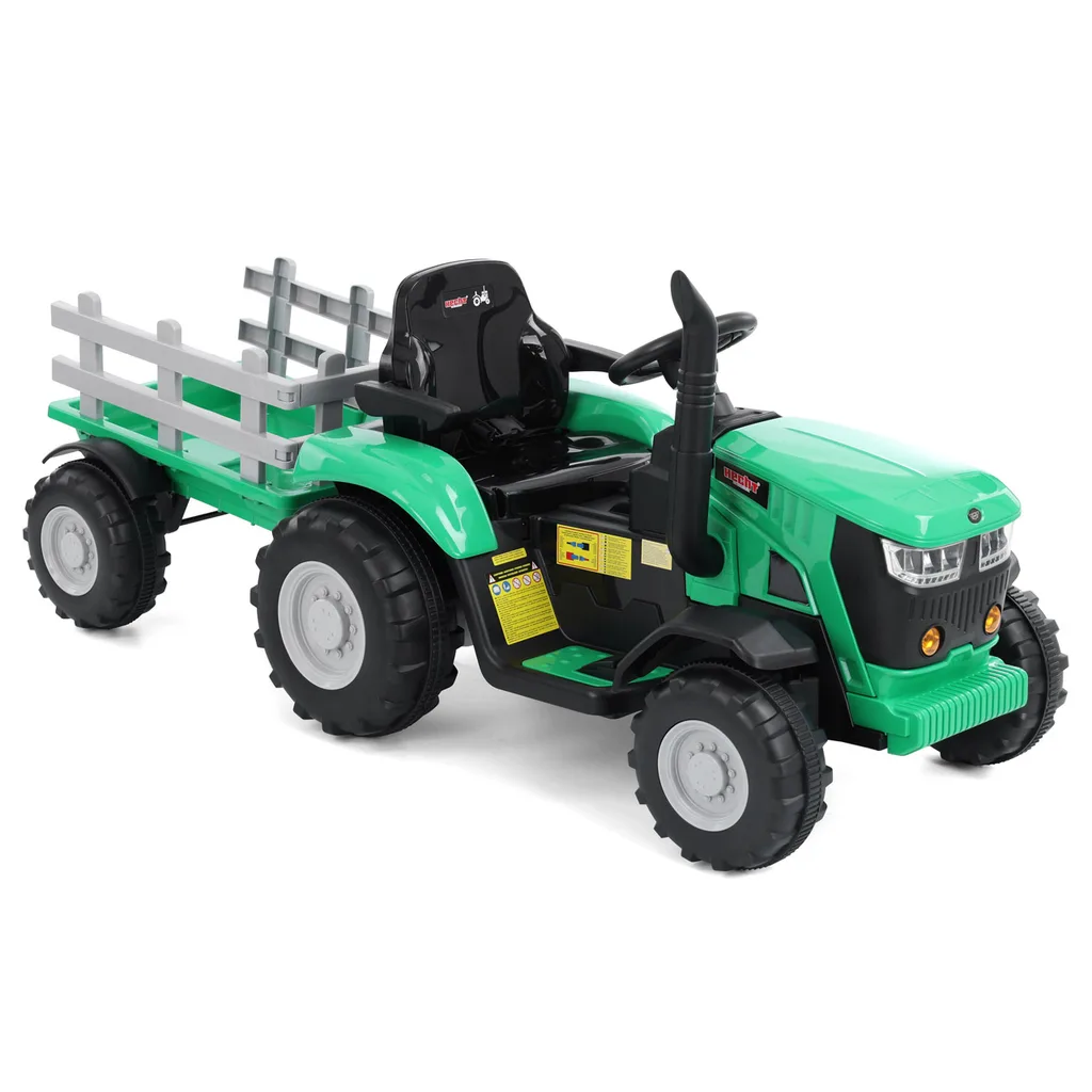 Cadouri si Jucarii - Tractor electric cu remorca pentru copii HECHT 50825