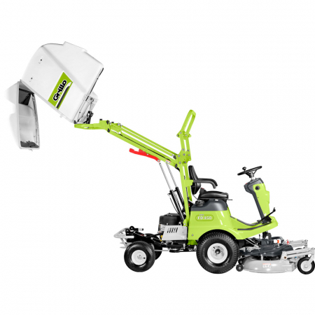 Tractoras de tuns iarba cu masa frontala Grillo FD 450, 18 CP, benzina, 113 cm, cos 450 L [4]