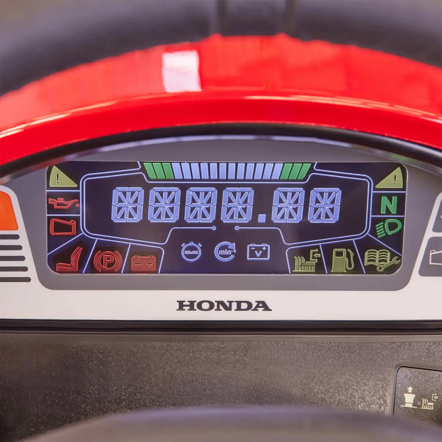 Tractoras de tuns gazon Honda HF 2417 K5 HTE, 13.19 CP, benzina, 102 cm, cos 300 L, transmisie hidrostatica, mulching Versamow, cruise control, descarcare electrica cos [3]