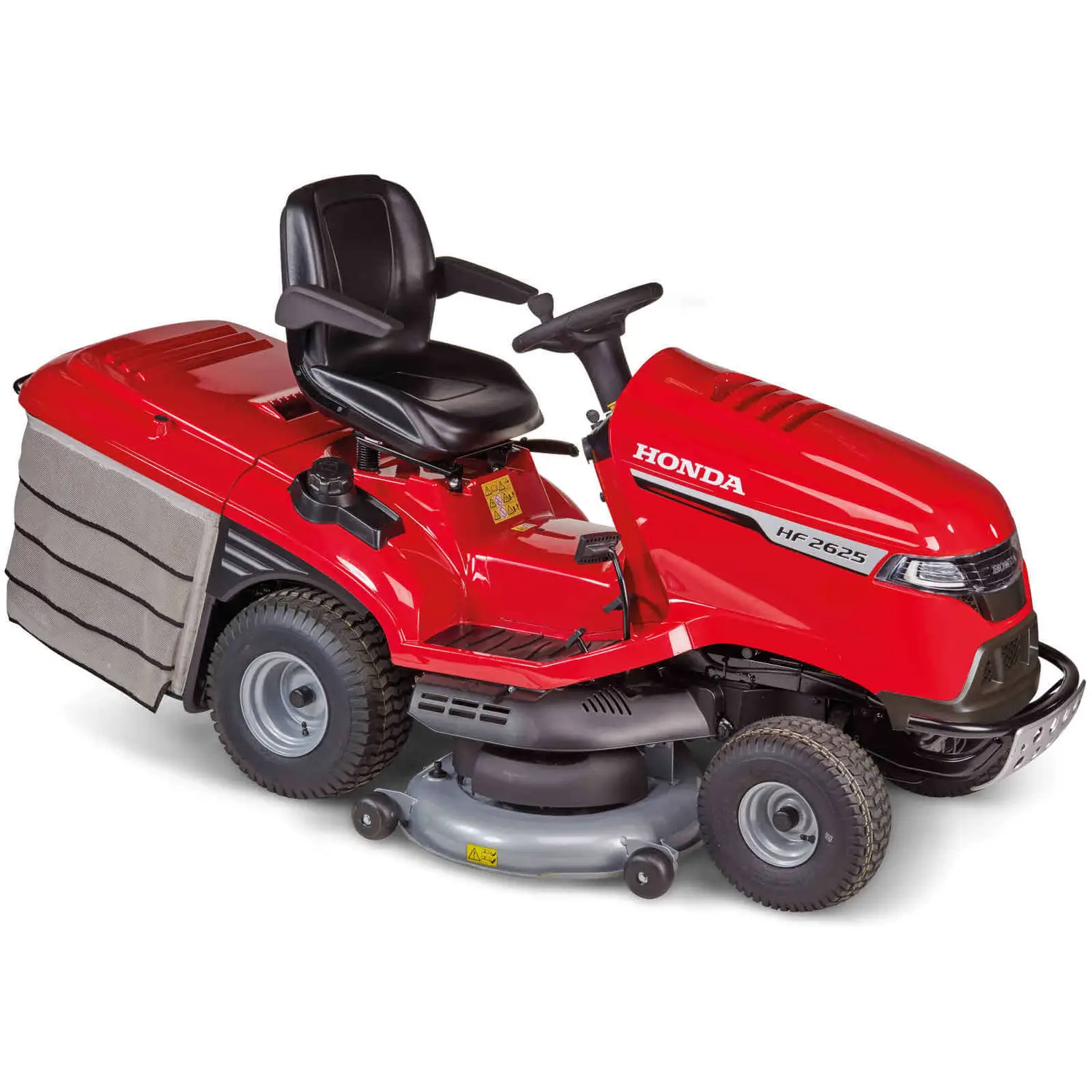 Casă și Grădină - Tractoras de tuns gazon Honda HF 2625 K1 HTEH, 18.9 CP, benzina, 122 cm, cos 350 L, transmisie hidrostatica, mulching Versamow, cruise control, descarcare electrica cos