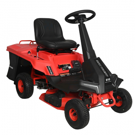 Masini de tuns gazon - Tractoras de tuns gazon Media Line TGR 61-224 SE, 5.9 CP, benzina, 61 cm, cos 150 L