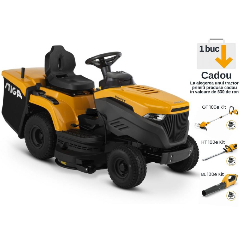 Tractoras de tuns gazon STIGA ESTATE 598 W, 14 CP, benzina, 98 cm, cos 240 L