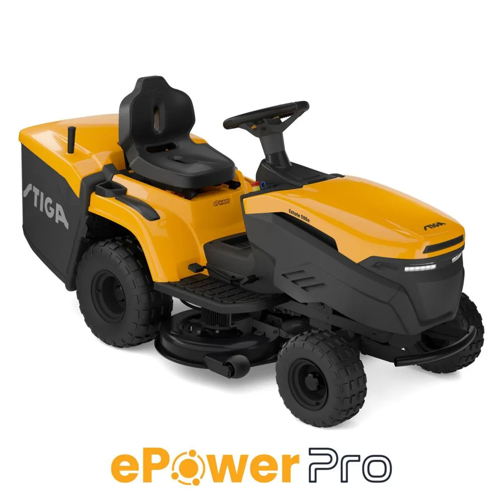 Tractoras de tuns gazon STIGA ESTATE 598e, acumulator Li-Ion 56V, 40Ah, 98 cm, cos 240 L [1]