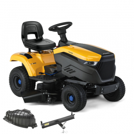Casa si Gradina - Tractoras de tuns gazon STIGA TORNADO 398e, acumulator Li-Ion 48V, 30Ah, 98 cm, fara cos