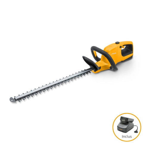 Foarfeci pentru gard viu - Trimmer de tuns gard viu cu acumulator Stiga HT 100e Kit, 20V, 2Ah, 50 cm