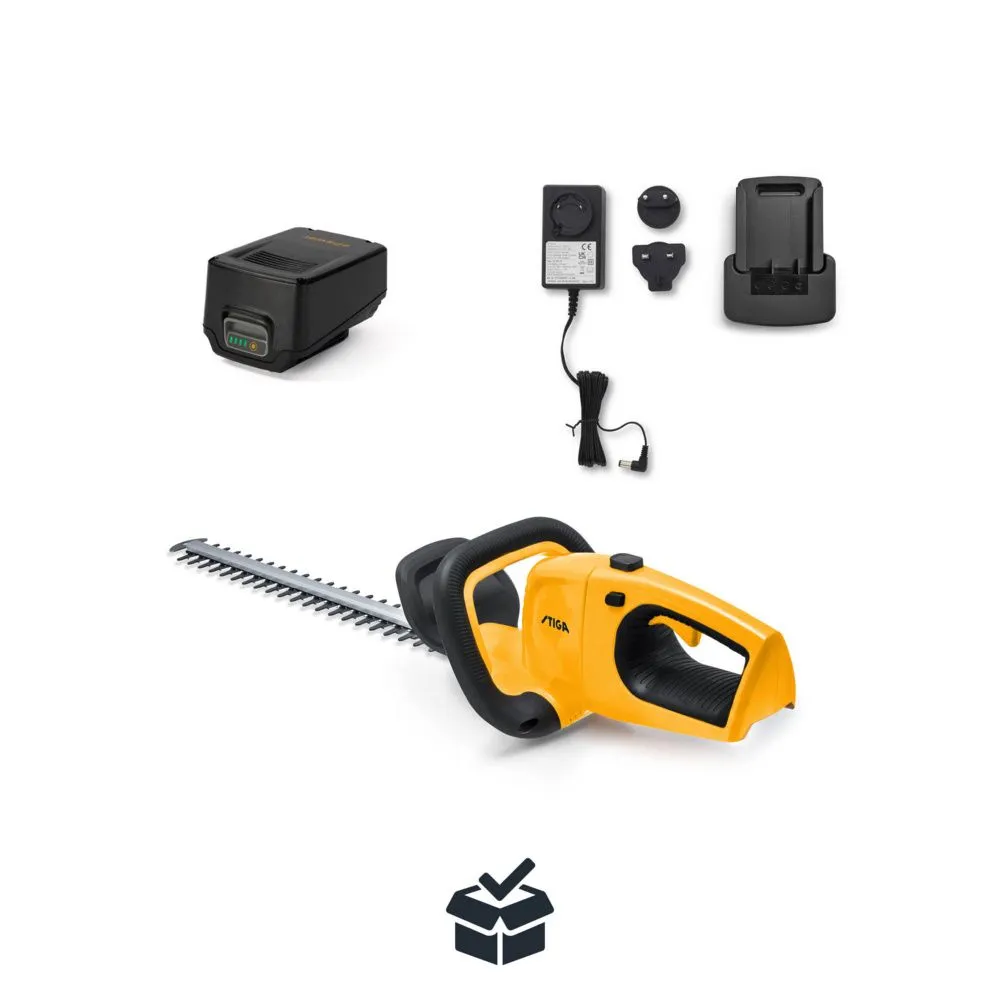 Trimmer de tuns gard viu cu acumulator Stiga HT 100e Kit, 20V, 2Ah, 50 cm [18]