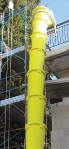 Tub standard pentru evacuare deseuri Tekcnoplast, galben [3]
