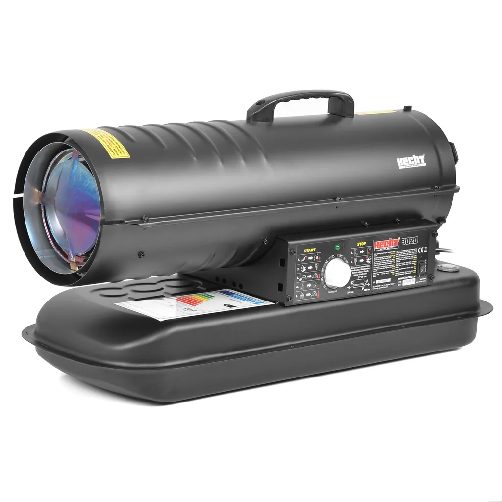 Aeroterme pe motorina - Tun de caldura pe motorina, ardere directa HECHT 3020, 230V, putere 20 kW, suprafata incalzita 166 mp