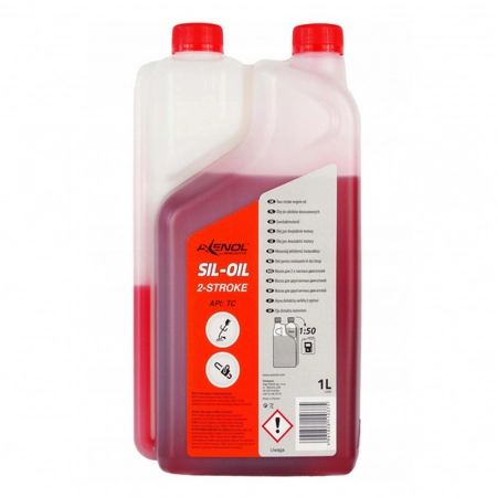 Combustibili, Uleiuri si Lubrifianti - Ulei amestec motor 2 timpi Axenol SIL-OIL, Rosu, 1 L