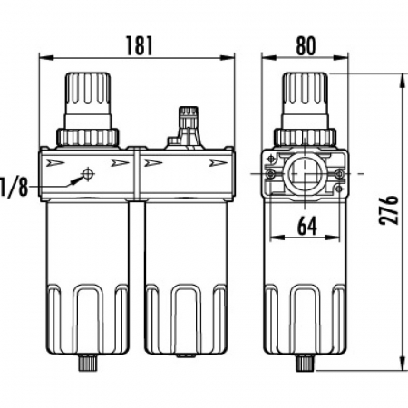 Unitate de tratare aer GAV FRL-300, 1" [1]