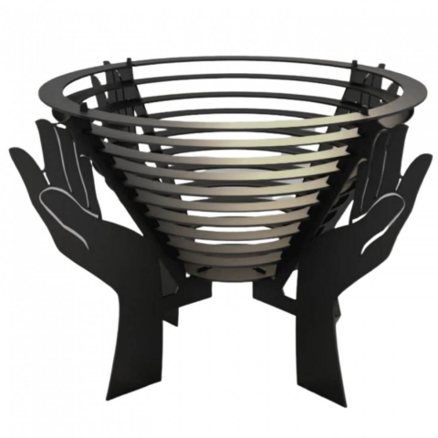Încălzire și Climatizare - Vatra metalica de foc Krodesign KRO-1070, diametru 600 mm, grosime 4 mm, pentru exterior
