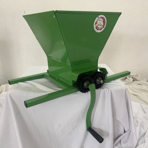 Zdrobitor de struguri manual, cu tamburi reglabili, VivaTechnix VMD-41401R, capacitate cuva 25 litri, Verde [5]