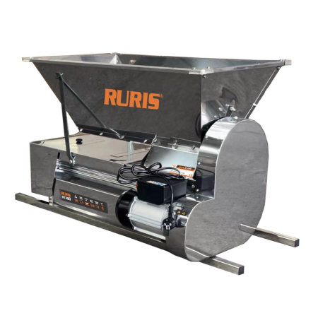 Vinificatie & Distilare - Zdrobitor-desciorchinator electric Ruris HT300, 750 W, 1600-1800 kg/h, integral inox