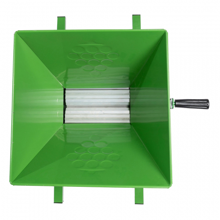 Zdrobitor manual de struguri BG Micul Fermier GF-1723, 350 kg/h, cuva 30 litri, tamburi reglabili din aluminiu [1]