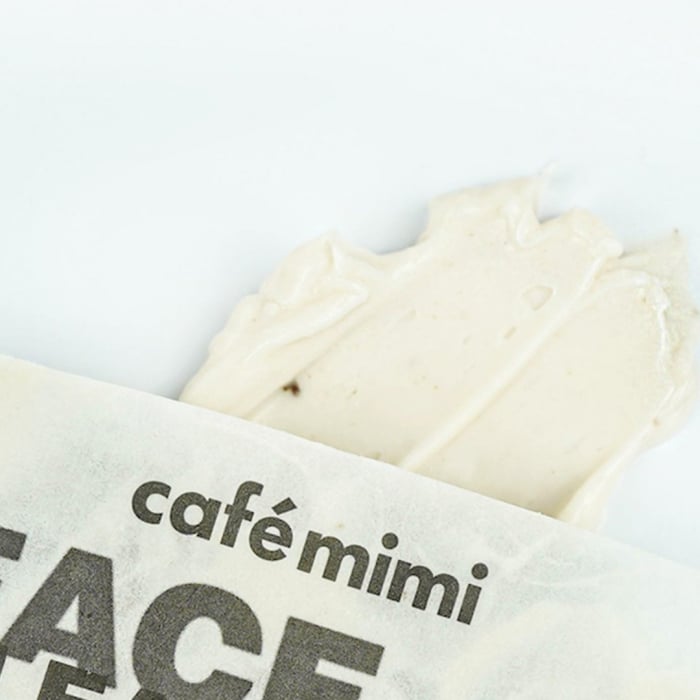 Masca-Scrub de fata lichida Cafe Mimi Super Food Soothing White Tea & Lotus, cu extracte naturale de Ceai Alb si Lotus 100ml [2]