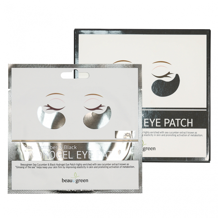 Plasturi Anticearcan pentru Ochi cu Ser Antirid Hidratant Beauugreen Sea Cucumber & Black Eye Patch 4gr/2bc [2]