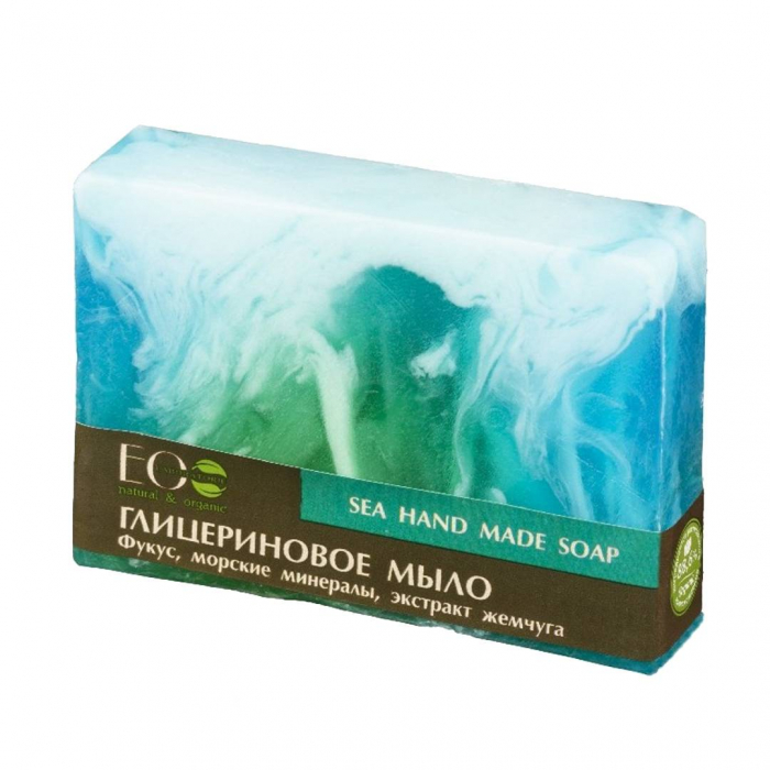 Sapun solid handmade cu glicerina vegetala EO Laboratorie Sea, cu extracte naturale de Perle, Alge si Minerale Marine 130gr [1]